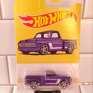 CUSTOM 69 Chevy Pickup 9/10 Hot Wheels Purple